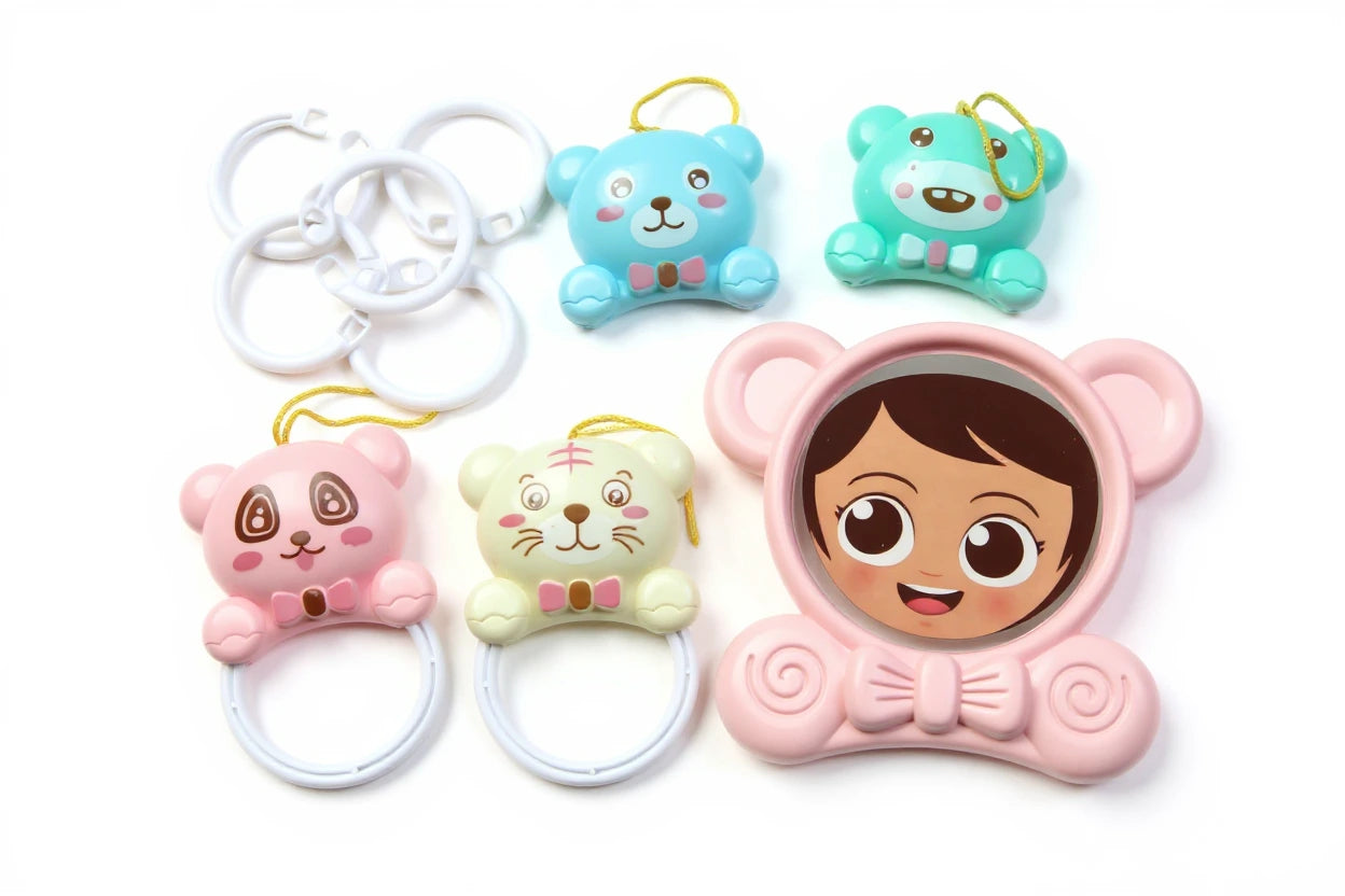 SpeelVibe Baby Speelmat – Muzikale Gymmat 0-3 Jaar - Roze