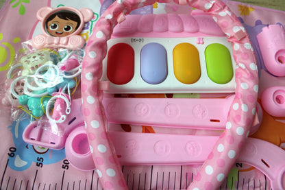 SpeelVibe Baby Speelmat – Muzikale Gymmat 0-3 Jaar - Roze