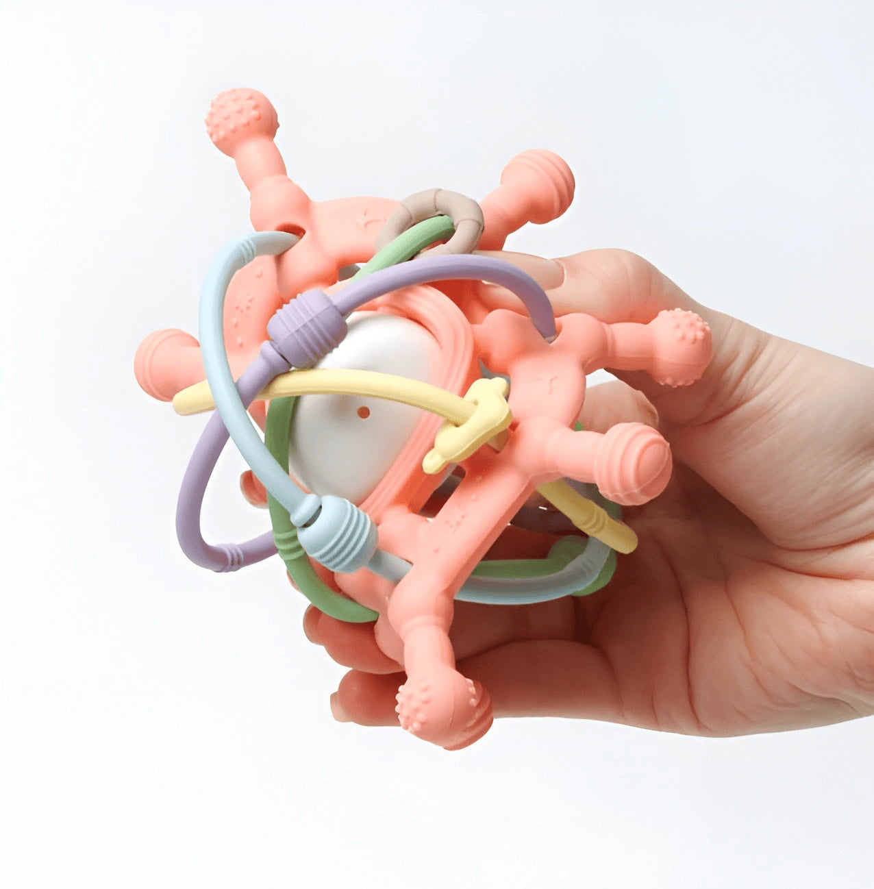 bijtring baby roze ergonomisch Speelvibe