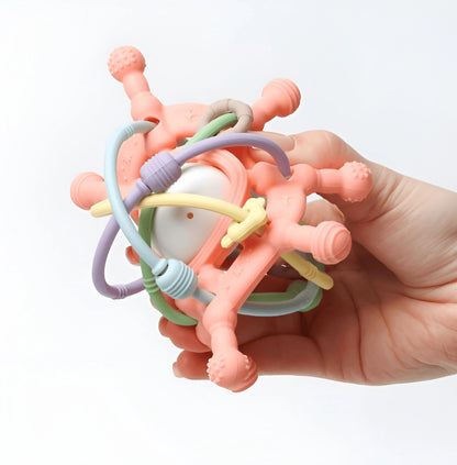 bijtring baby roze ergonomisch Speelvibe